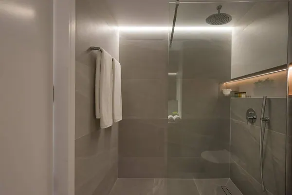 Walk-in shower with rainfall head, Amara Local Experience, Chania