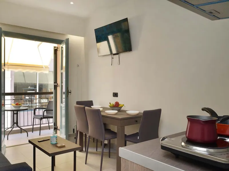 Living and dining area facing the balcony, Amara Porto Living Apartment 2